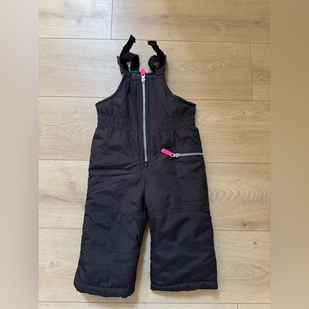 Kids Black Snow Bib Overalls Carter’s size 18m